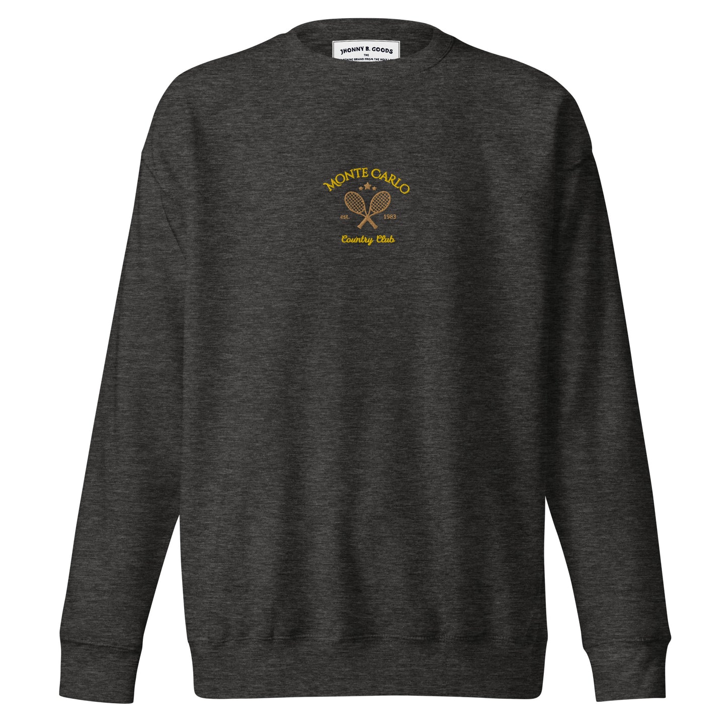 Monte Carlo Tennis Club Embroidered men Premium Sweatshirt