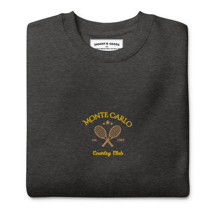 Monte Carlo Tennis Club Embroidered women's Premium Sweatshirt