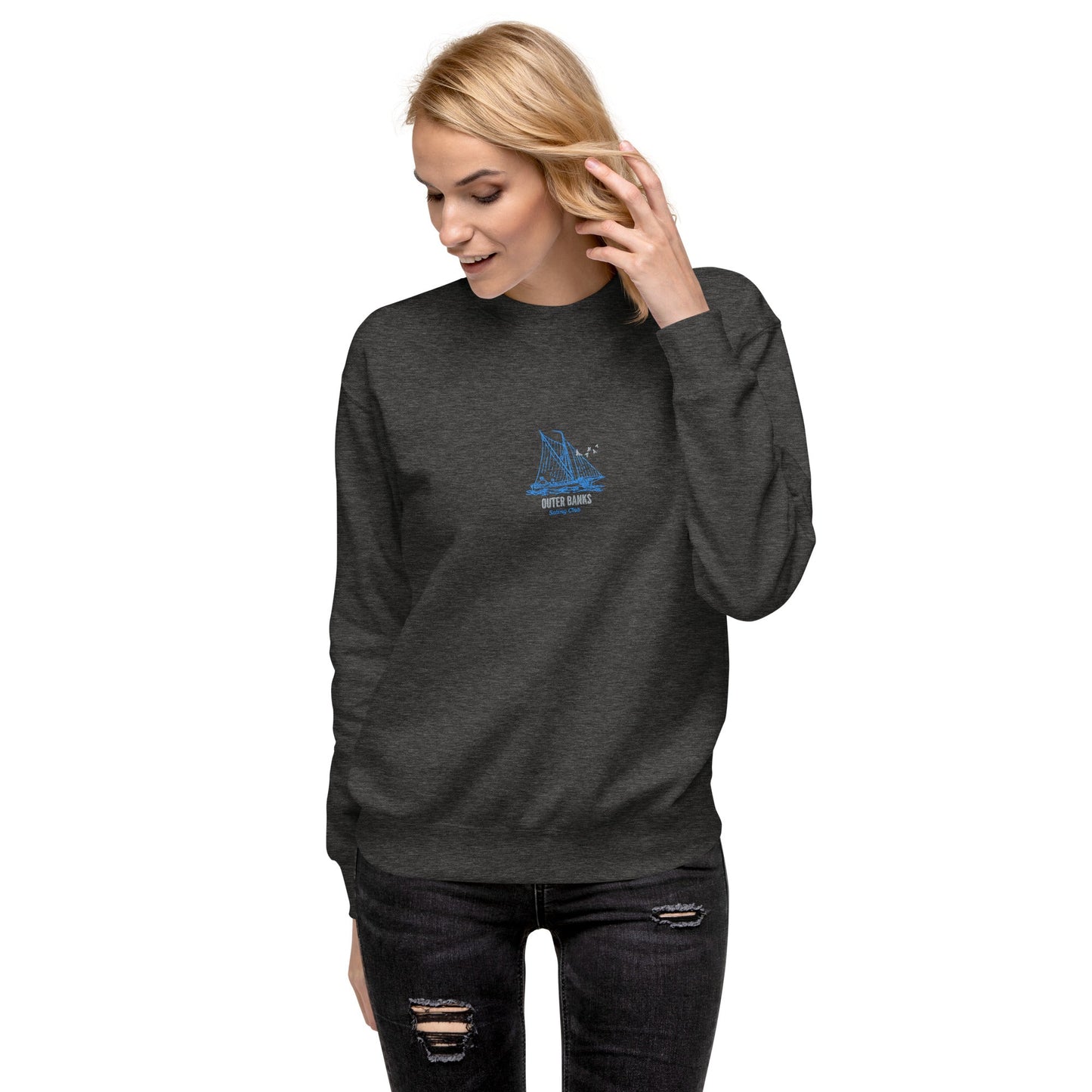 Outer Banks Sailing Club Embroidered women's Premium Sweatshirt