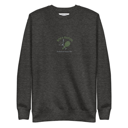 Boca Raton Cocktails & tennis Club Embroiderd women's Premium Sweatshirt