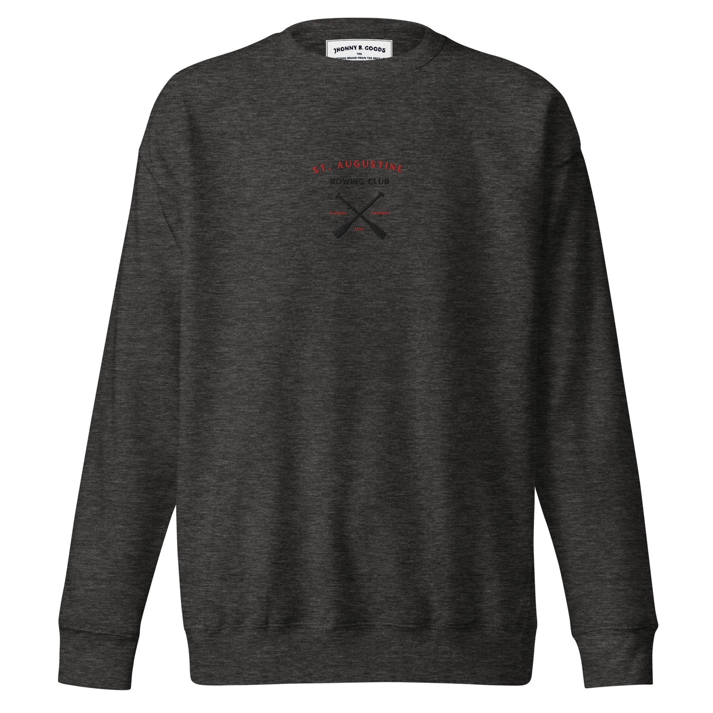 St. Augustine Rowing Club Embroidered  (black) women's Premium Sweatshirt