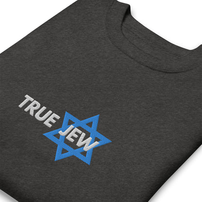 True Jew womens embroidered Premium Sweatshirt