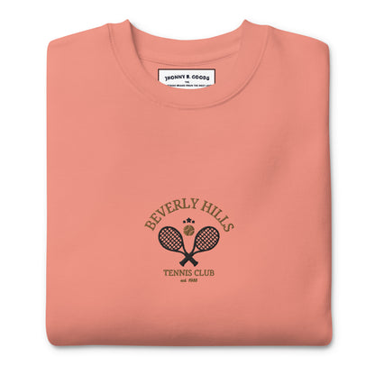 Beverly Hills Tennis Club Embroidered men Premium Sweatshirt