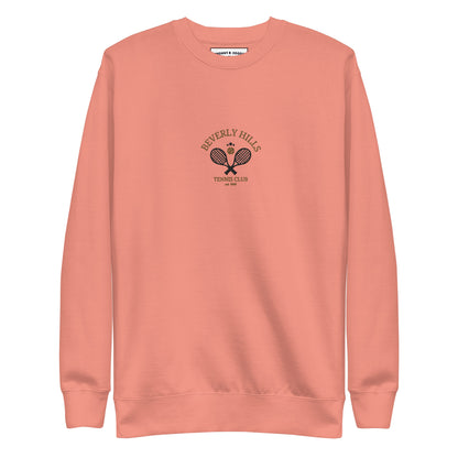 Beverly Hills Tennis Club Embroidered men Premium Sweatshirt