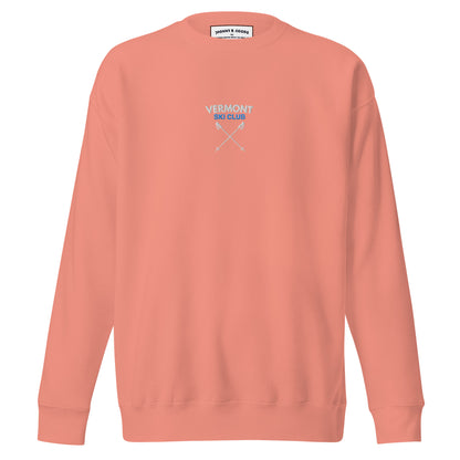 Vermont Ski Club Embroidered men Premium Sweatshirt