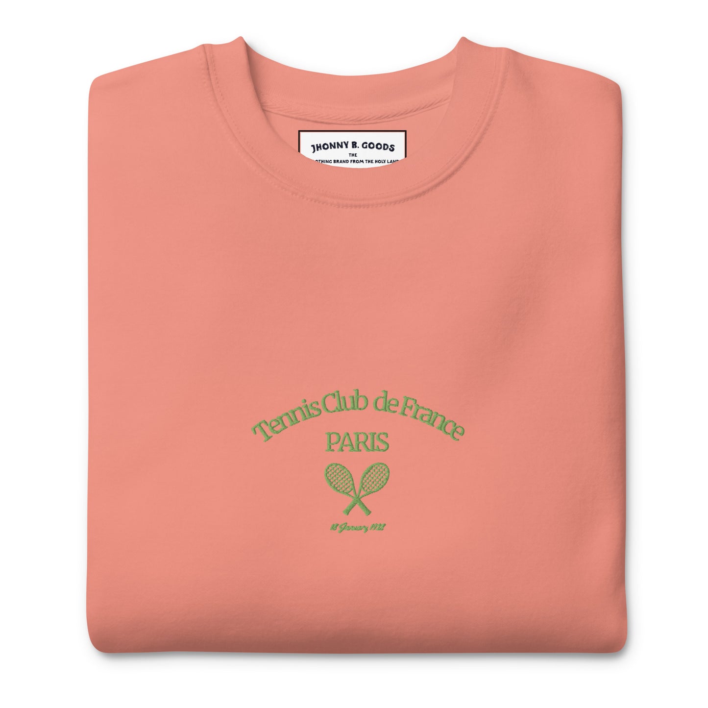 Paris Tennis Club Embroidered men Premium Sweatshirt