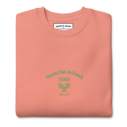 Paris Tennis Club Embroidered women's Premium Sweatshirt