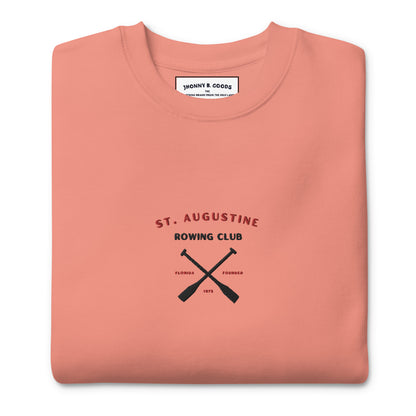 St. Augustine Rowing Club Embroidered  (black) men Premium Sweatshirt