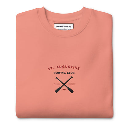 St. Augustine Rowing Club Embroidered  (black) women's Premium Sweatshirt