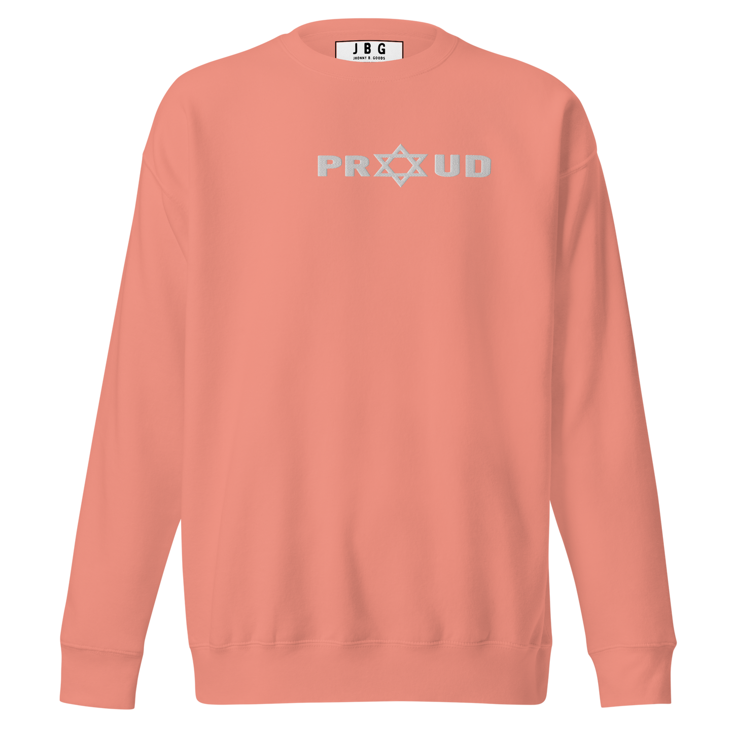 Proud Jew women's embroidered Premium Sweatshirt