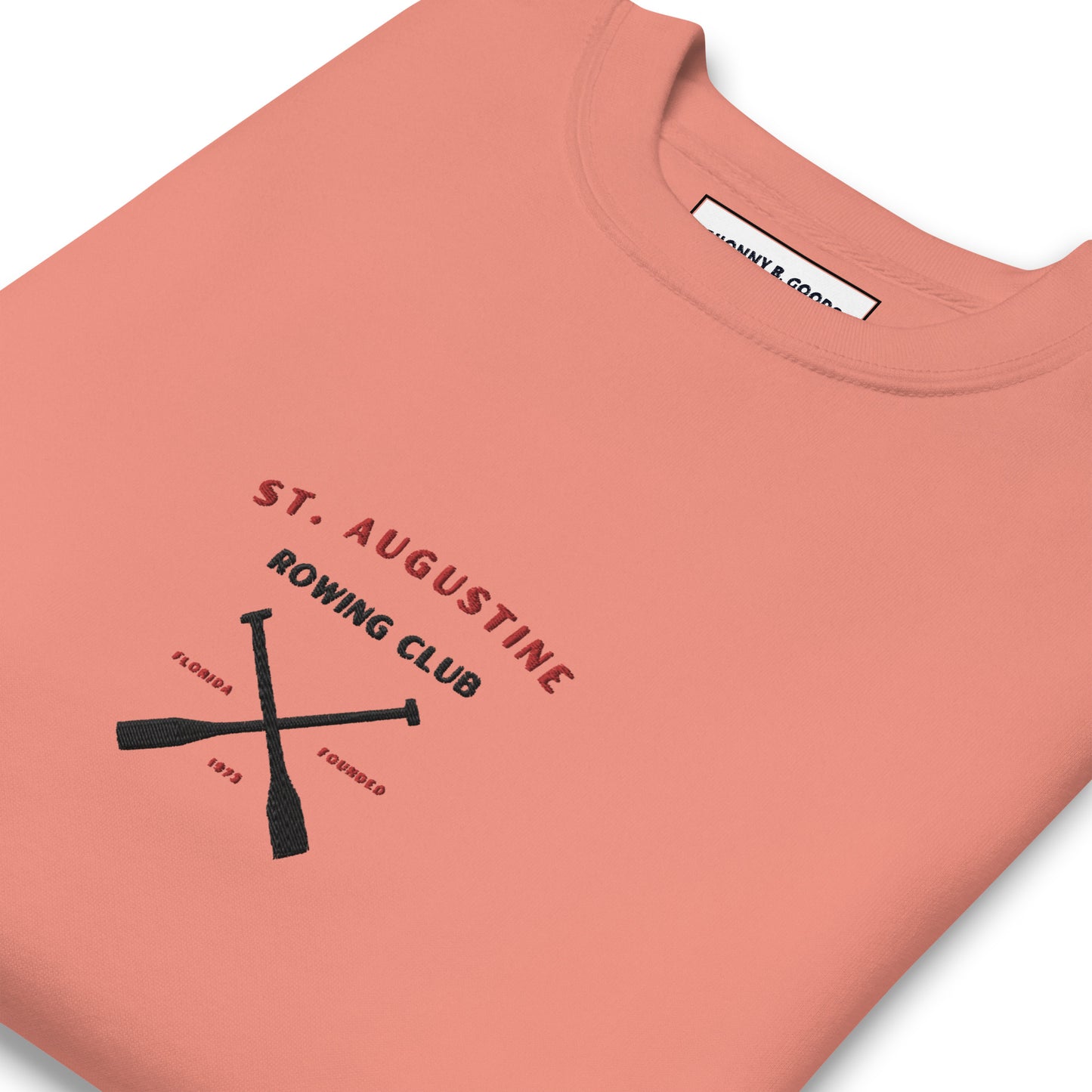 St. Augustine Rowing Club Embroidered  (black) men Premium Sweatshirt