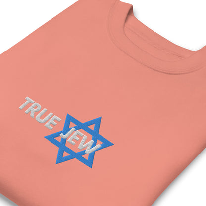 True Jew womens embroidered Premium Sweatshirt