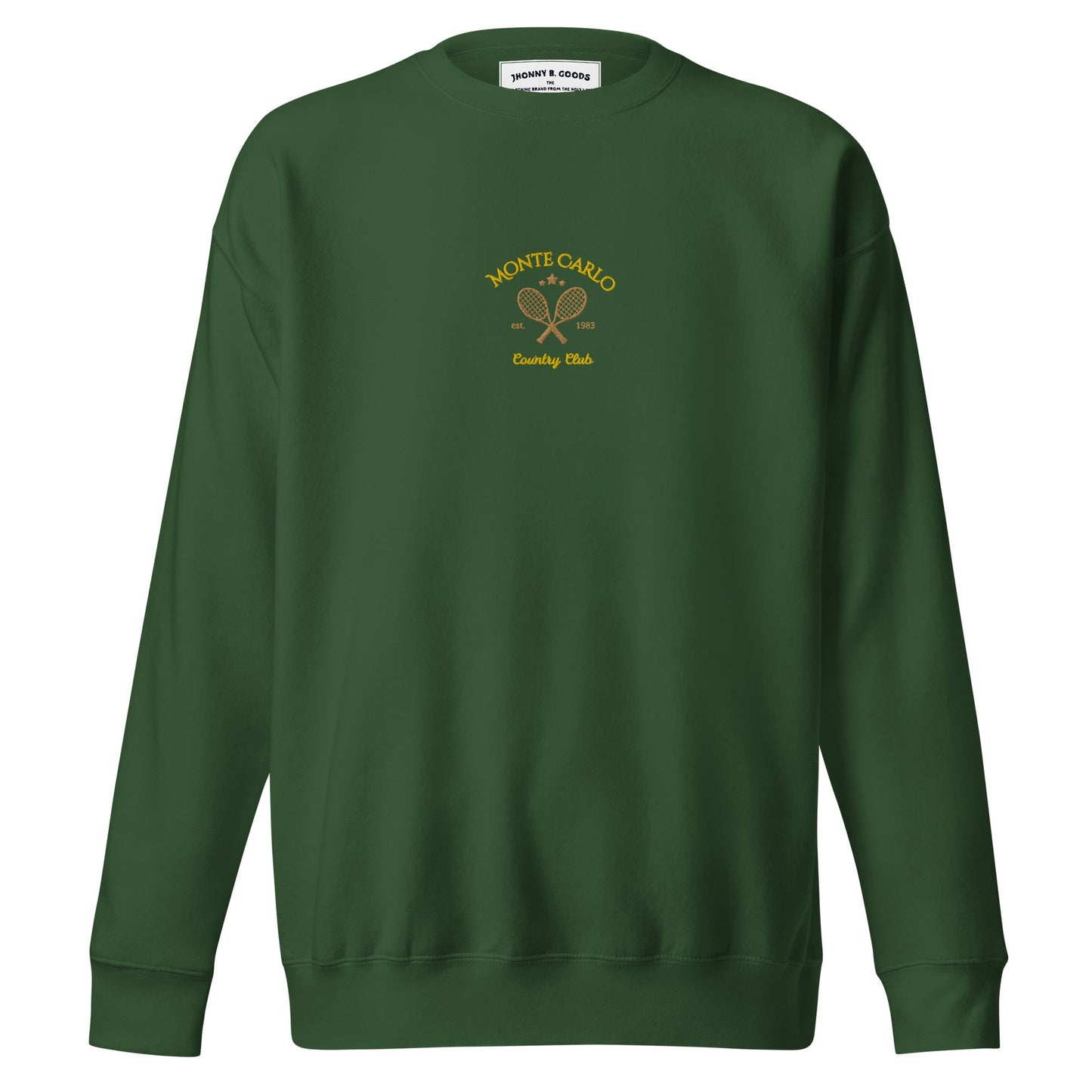 Monte Carlo Tennis Club Embroidered women's Premium Sweatshirt