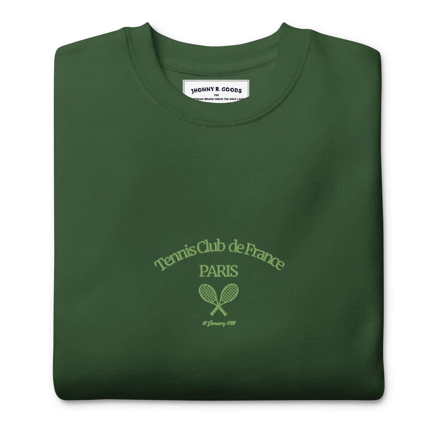 Paris Tennis Club Embroidered men Premium Sweatshirt