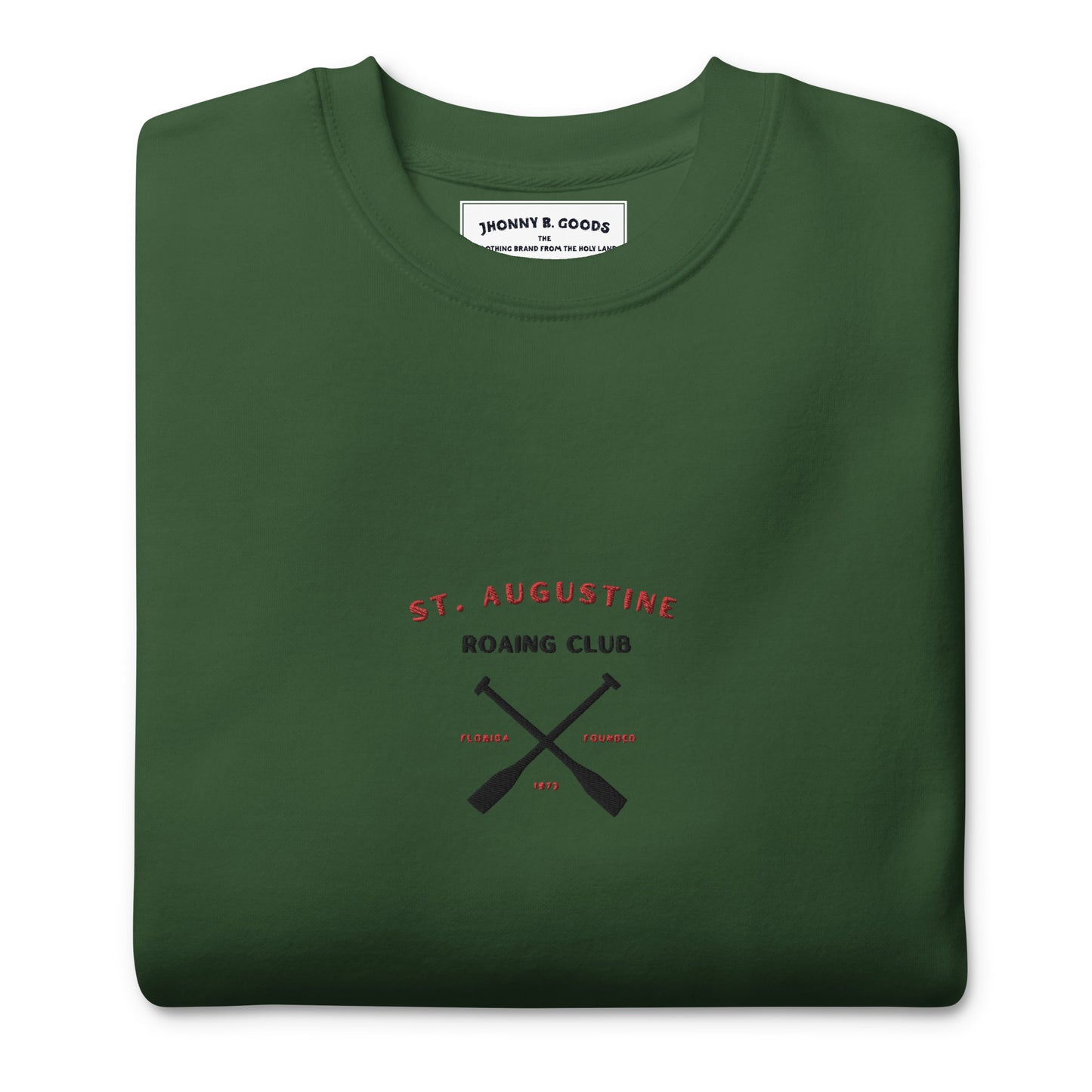 St. Augustine Rowing Club Embroidered light colors Unisex Premium Sweatshirt