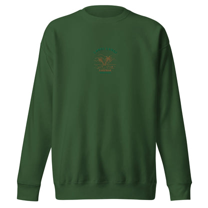 Langi Langi Zanzibar Beach Club Embroidered women's Premium Sweatshirt