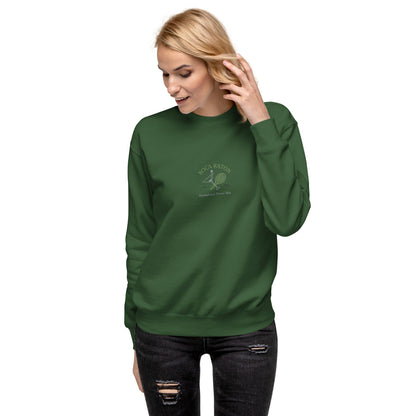 Boca Raton Cocktails & tennis Club Embroiderd women's Premium Sweatshirt