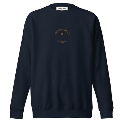 Beverly Hills Tennis Club Embroidered men Premium Sweatshirt