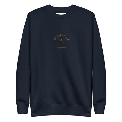 Beverly Hills Tennis Club Embroidered men Premium Sweatshirt