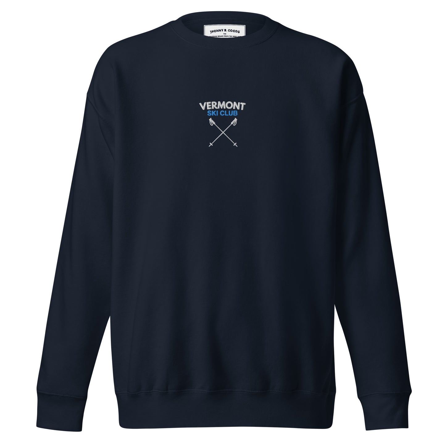 Vermont Ski Club Embroidered men Premium Sweatshirt