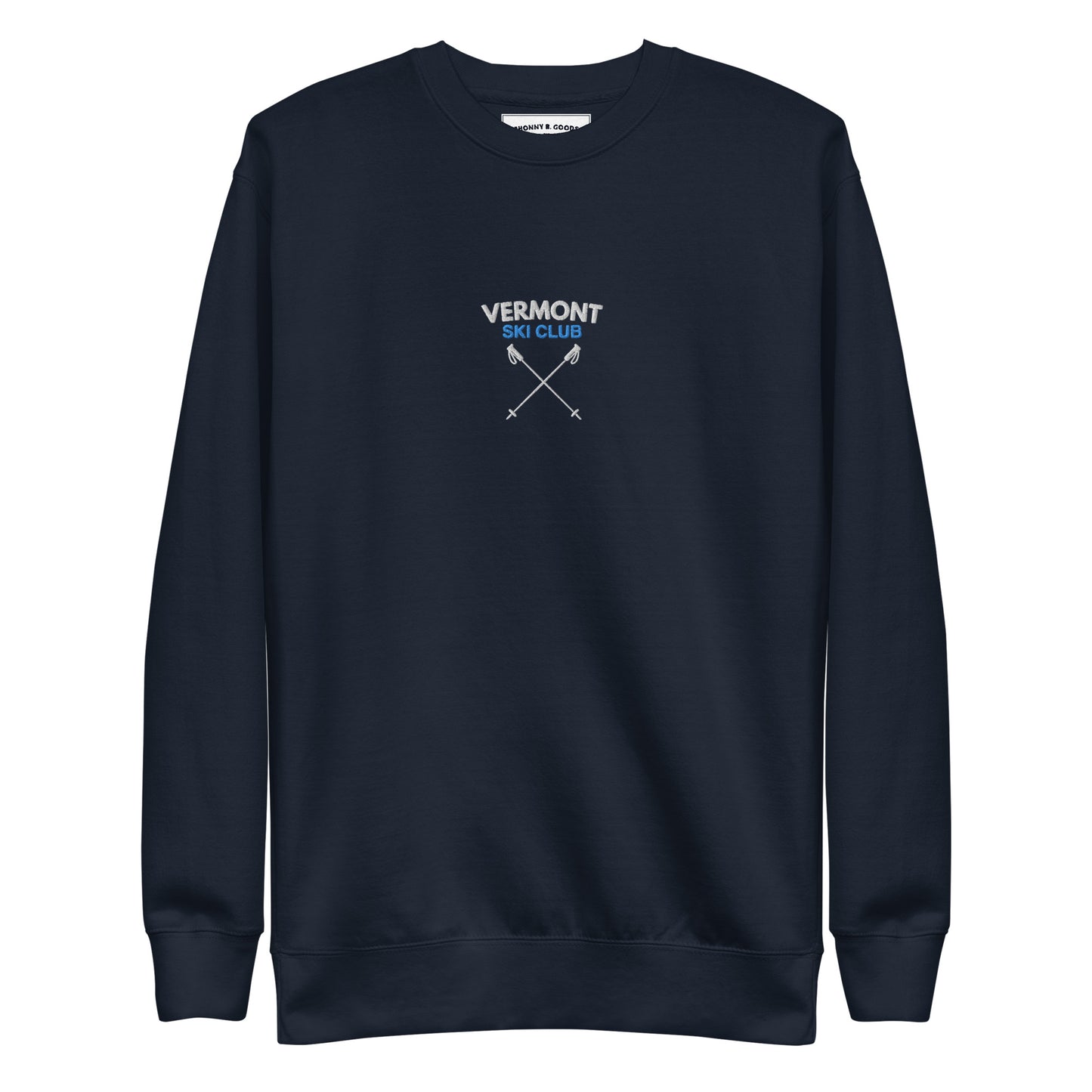 Vermont Ski Club Embroidered men Premium Sweatshirt