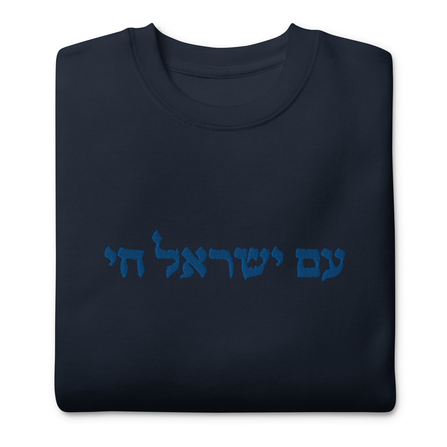 Am israel Hai womens embroidered Premium Sweatshirt