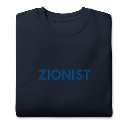 Zionist women's embroiderd Premium Sweatshirt