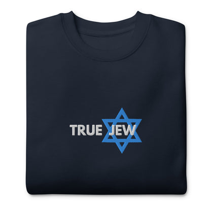 True Jew womens embroidered Premium Sweatshirt