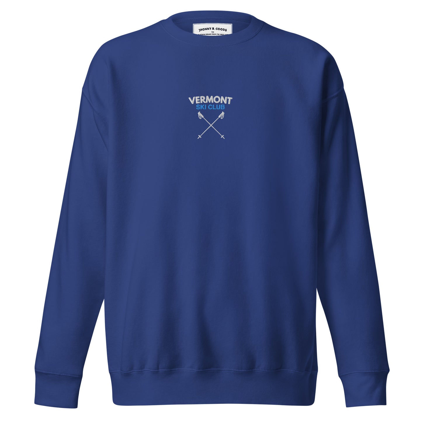 Vermont Ski Club Embroidered men Premium Sweatshirt