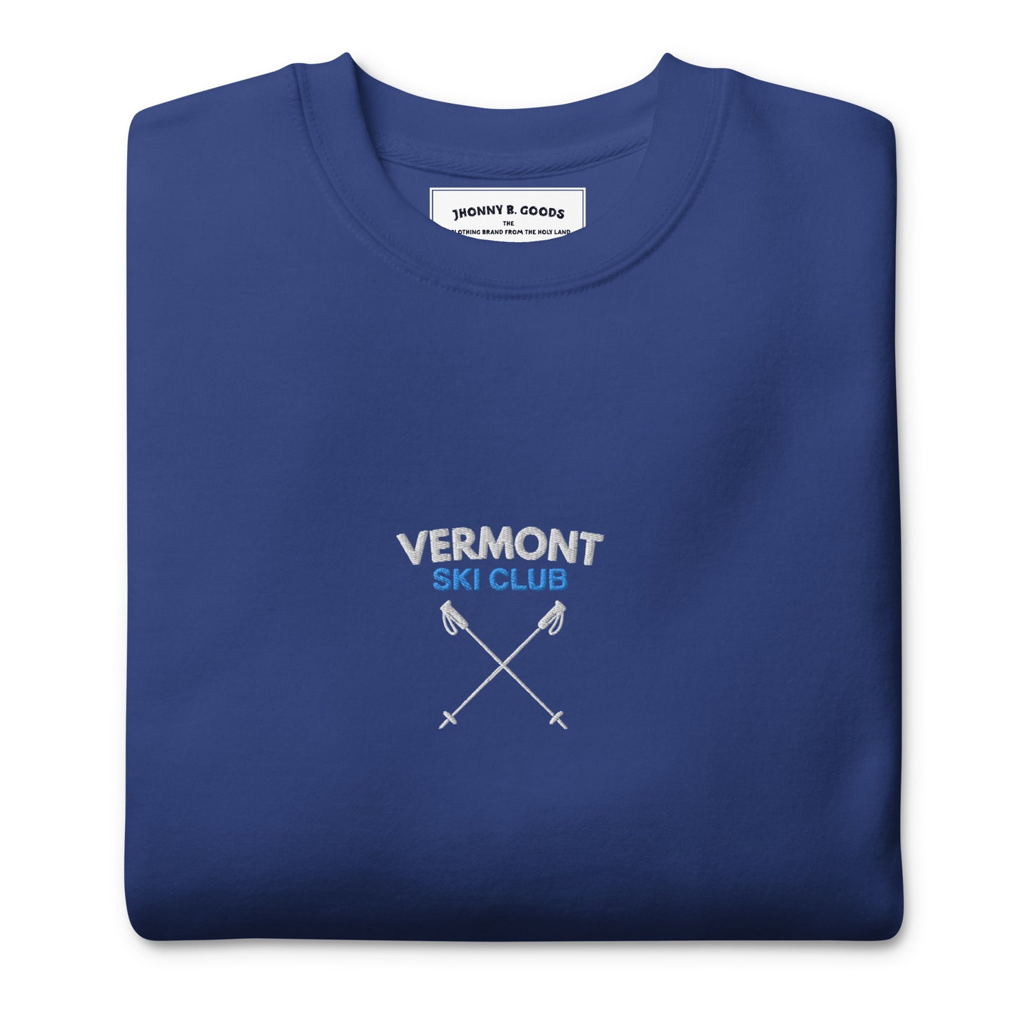 Vermont Ski Club Embroidered men Premium Sweatshirt