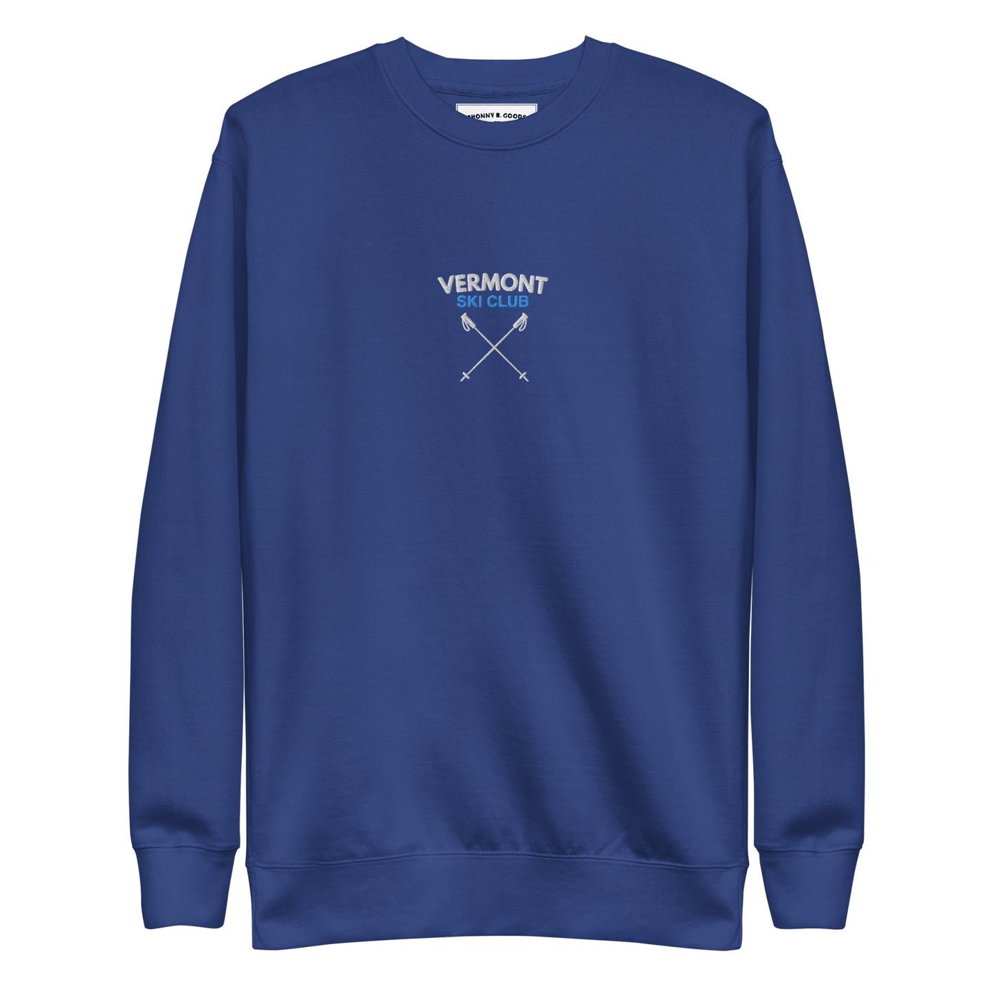 Vermont Ski Club Embroidered men Premium Sweatshirt