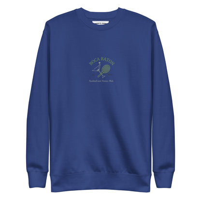 Boca Raton Cocktails & tennis Club Embroiderd women's Premium Sweatshirt