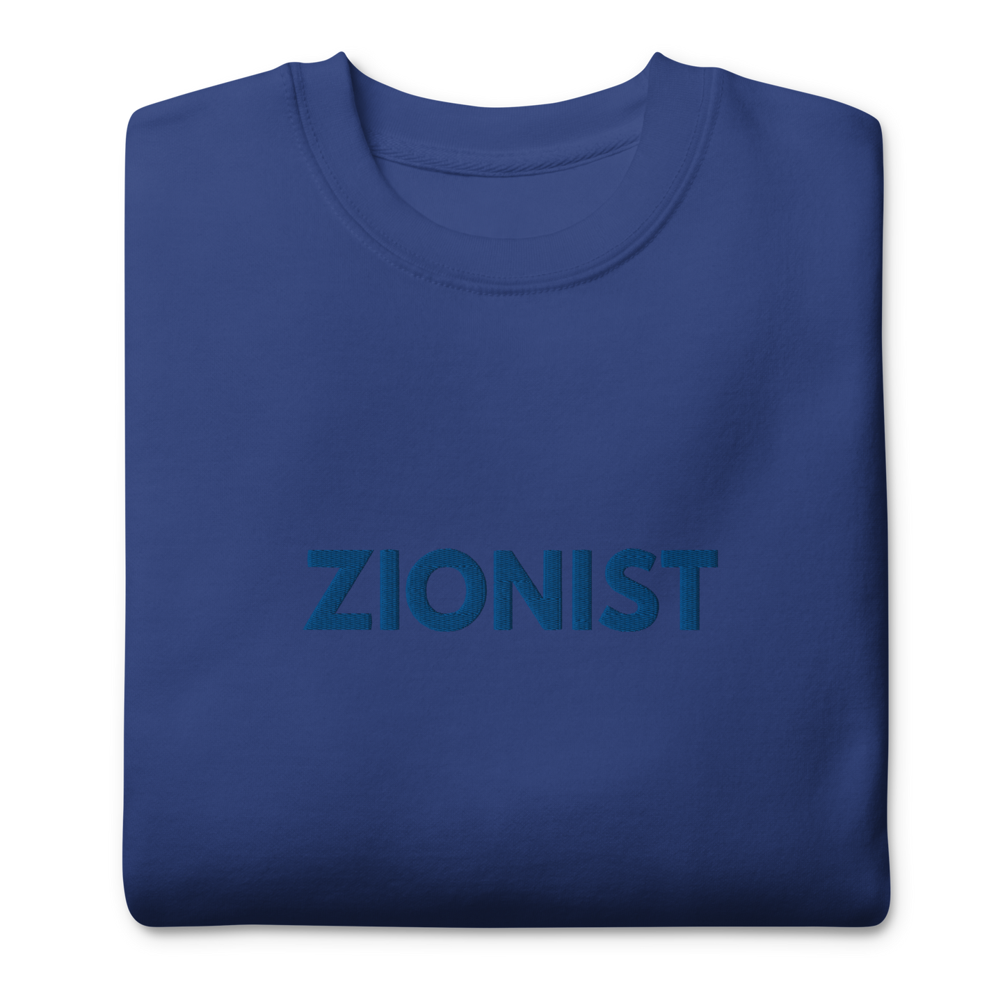 Zionist women's embroiderd Premium Sweatshirt