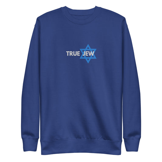 True Jew womens embroidered Premium Sweatshirt