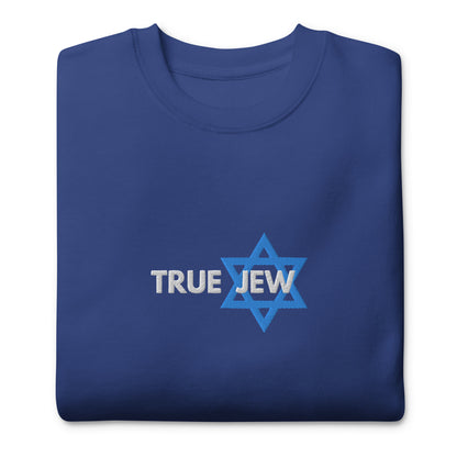 True Jew womens embroidered Premium Sweatshirt