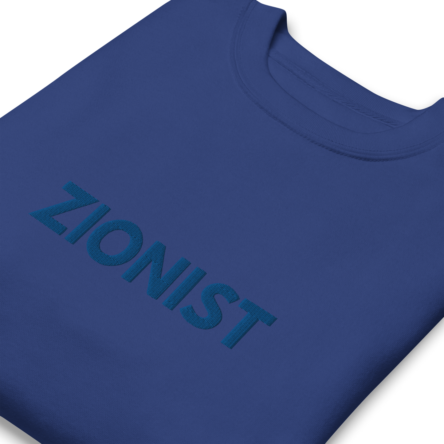 Zionist women's embroiderd Premium Sweatshirt