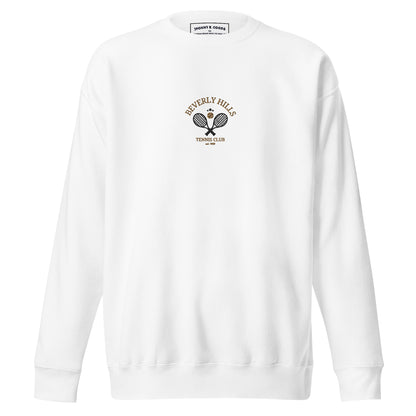 Beverly Hills Tennis Club Embroidered men Premium Sweatshirt