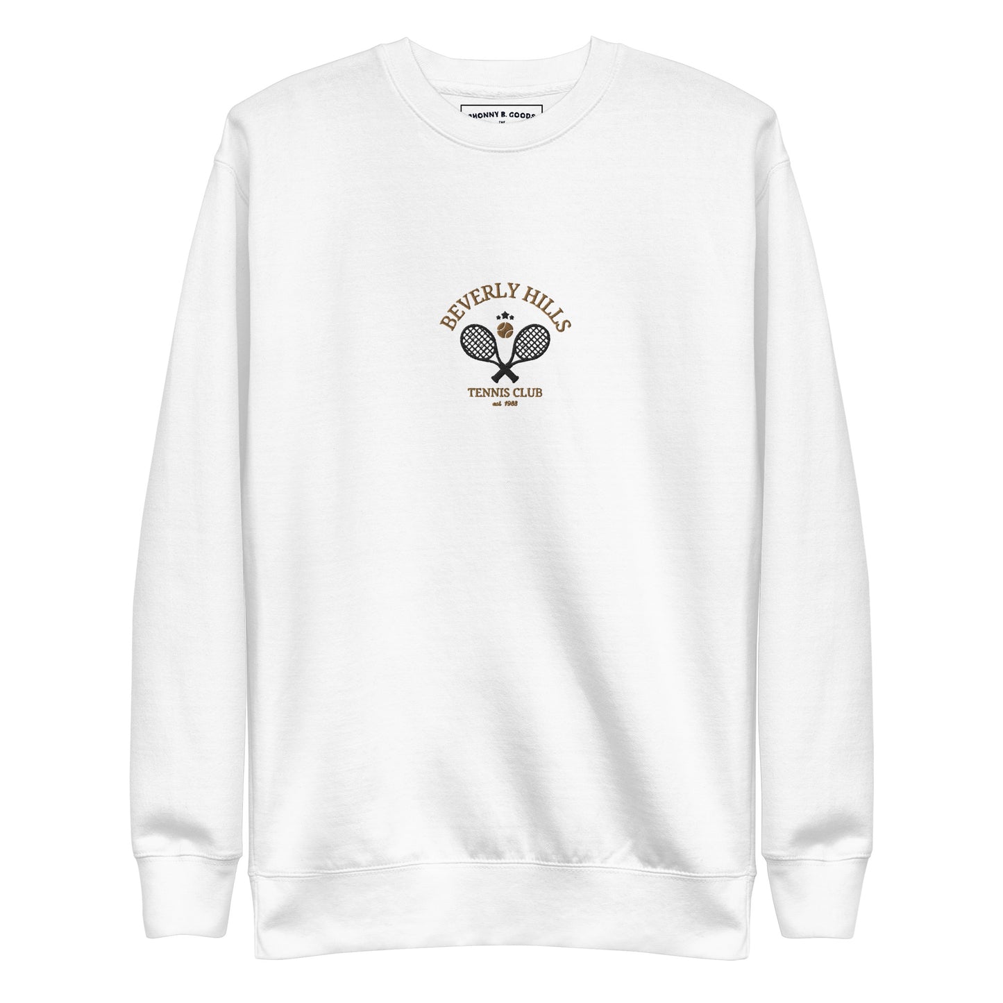 Beverly Hills Tennis Club Embroidered men Premium Sweatshirt