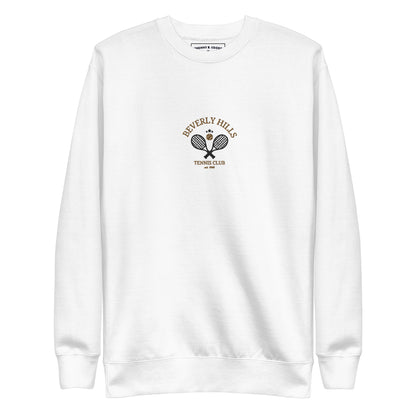 Beverly Hills Tennis Club Embroidered men Premium Sweatshirt