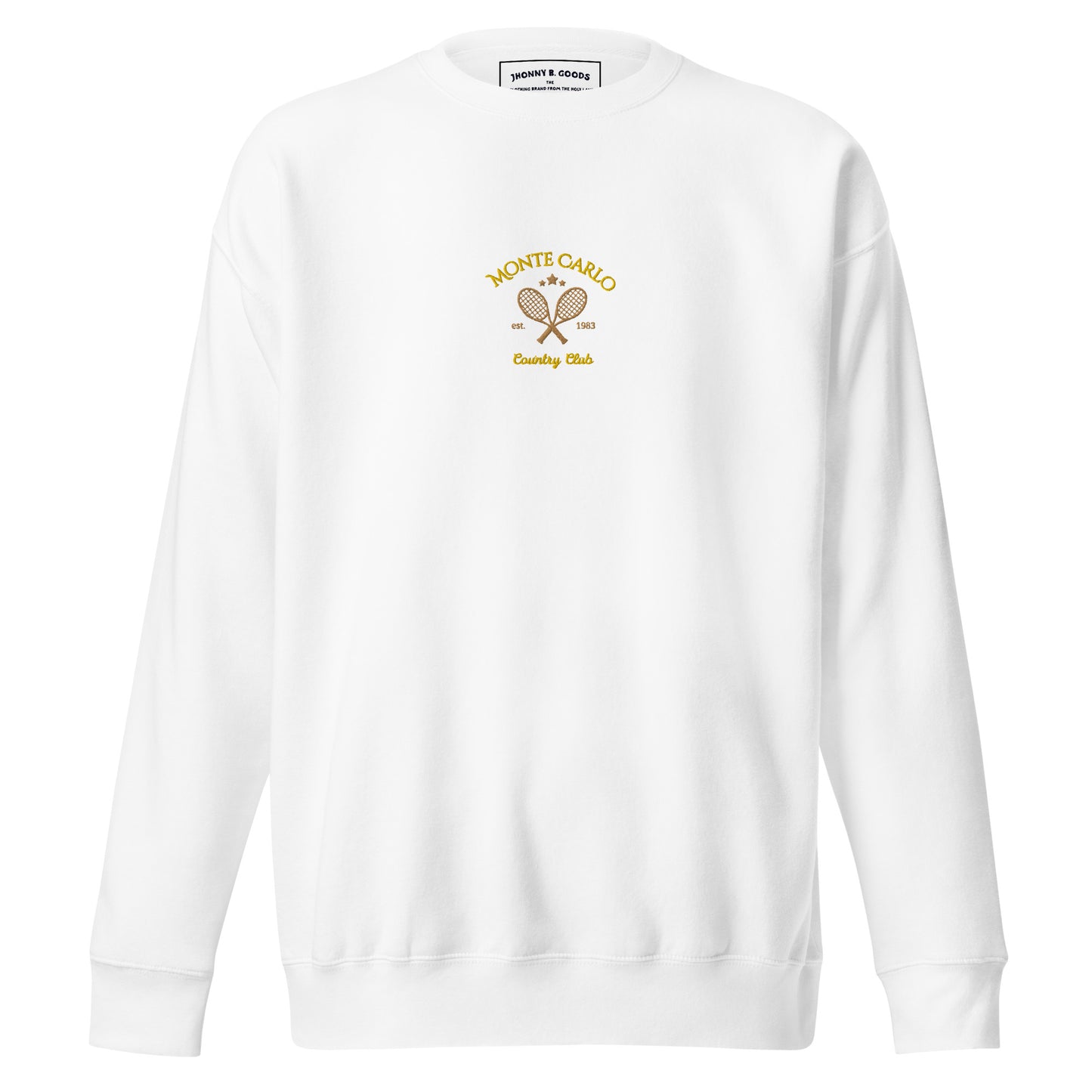 Monte Carlo Tennis Club Embroidered men Premium Sweatshirt