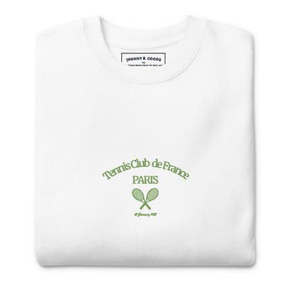 Paris Tennis Club Embroidered men Premium Sweatshirt