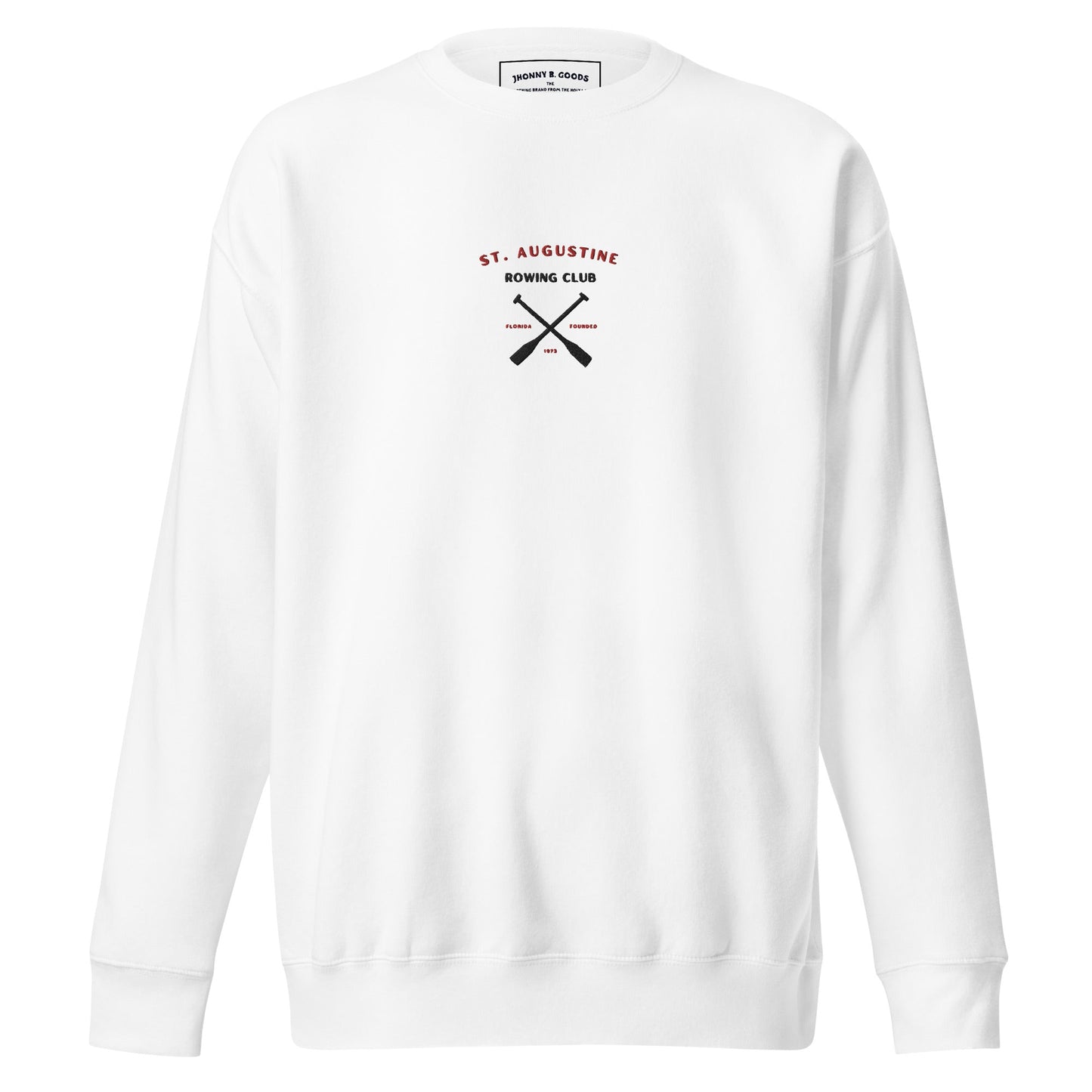 St. Augustine Rowing Club Embroidered  (black) women's Premium Sweatshirt