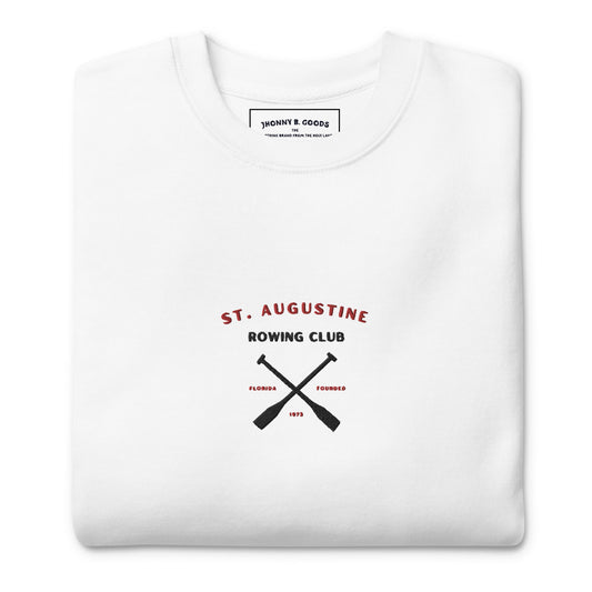 St. Augustine Rowing Club Embroidered  (black) women's Premium Sweatshirt