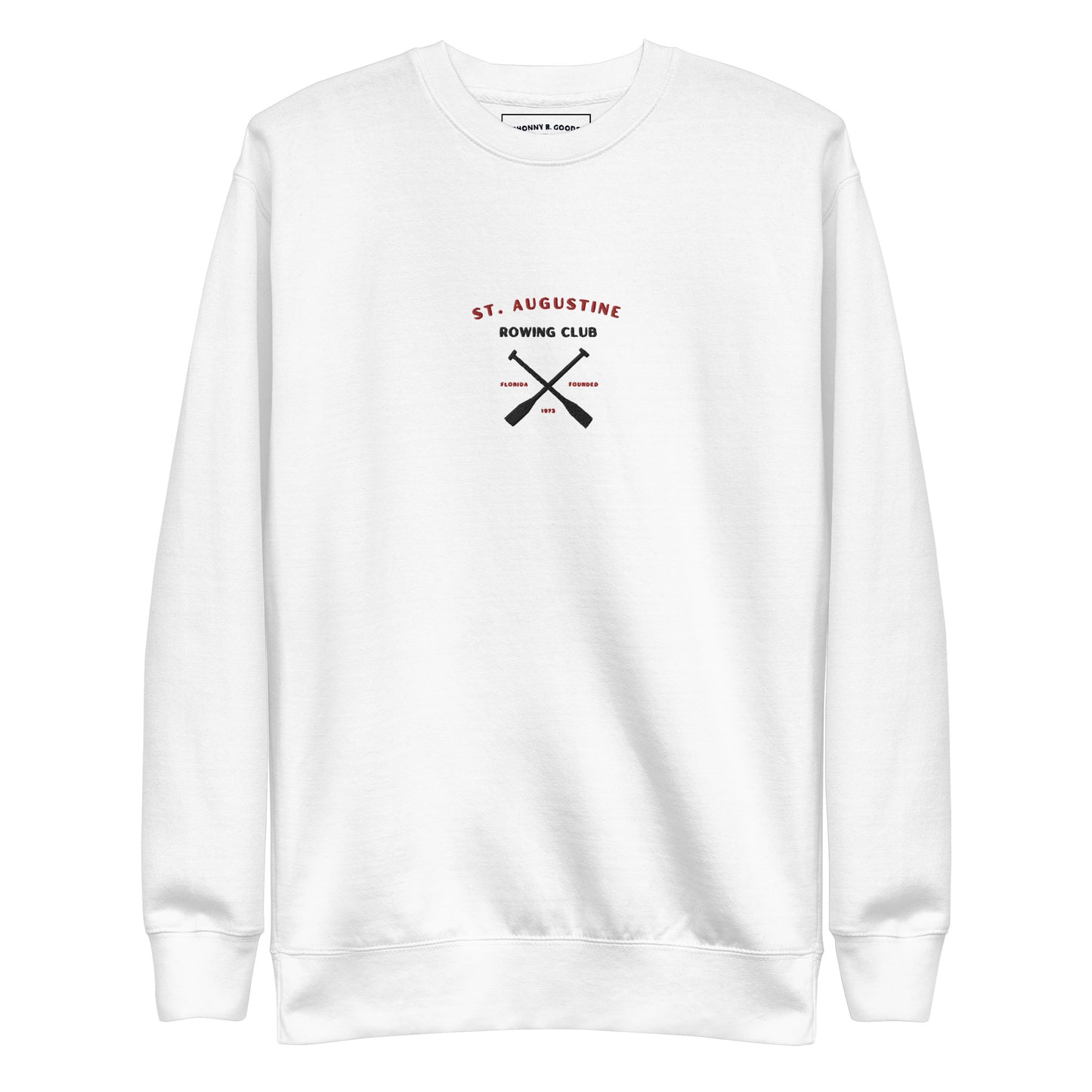 St. Augustine Rowing Club Embroidered  (black) men Premium Sweatshirt