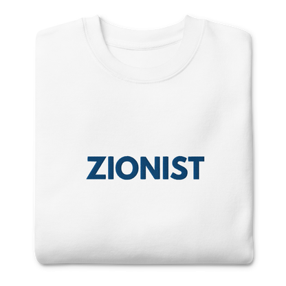 Zionist women's embroiderd Premium Sweatshirt