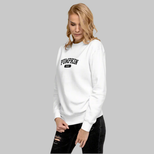 Pumpkin Embroiderd  Premium Sweatshirt