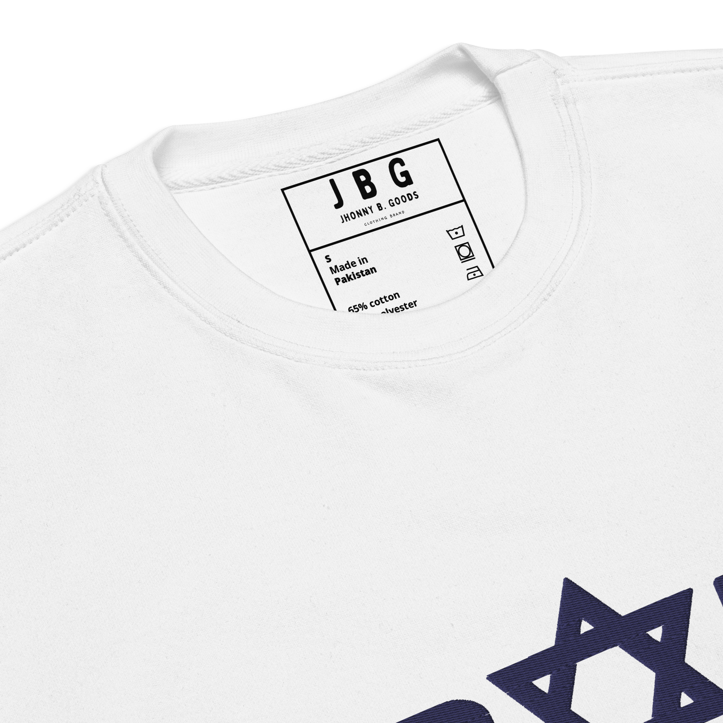 Proud Jew Blue women's Embroidered Premium Sweatshirt