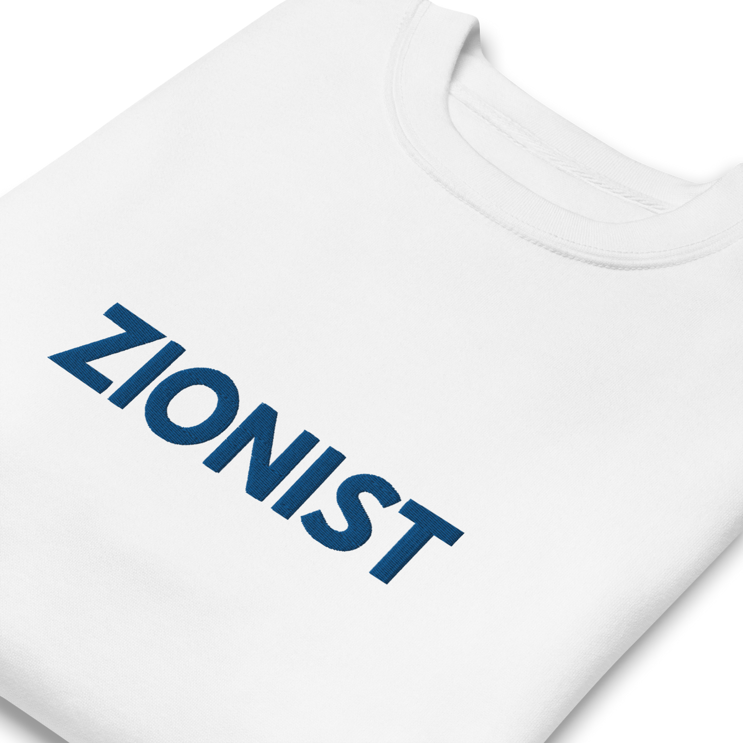 Zionist women's embroiderd Premium Sweatshirt