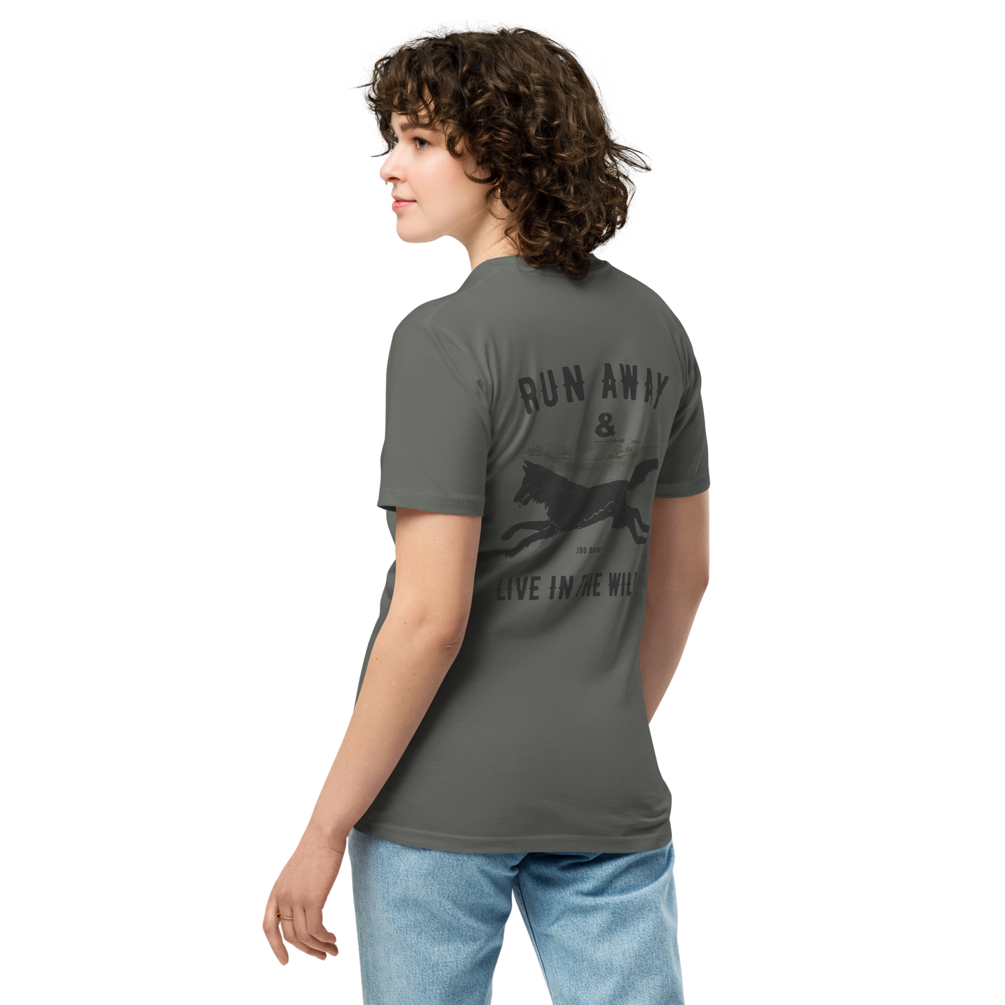 Women's Run Away Into the Wild  premium t-shirt