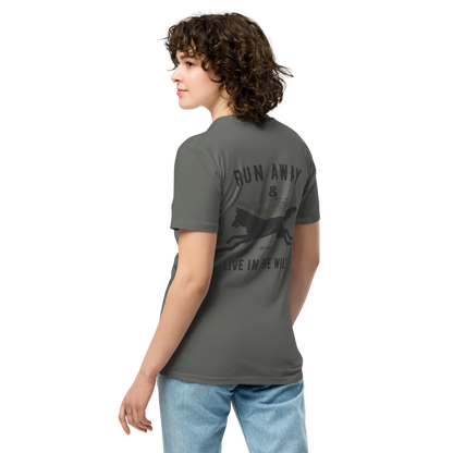 Women's Run Away Into the Wild  premium t-shirt